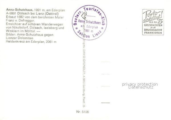 Doelsach Anna Schutzhaus Lienzer Dolomiten Helde – Bild 2
