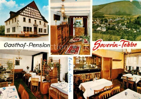 Endorf Sauerland Gasthof Pension Severin Tebbe Gasträume