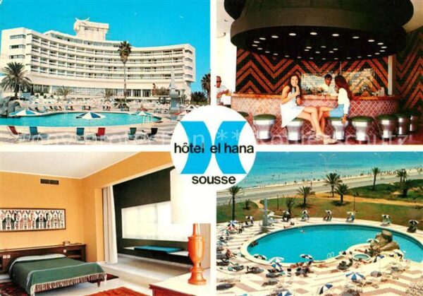SOUSSE  Tunesie Hotel El Hana Bar Gästezimmer Swimmingp