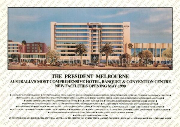 Melbourne Victoria The President Hotel
