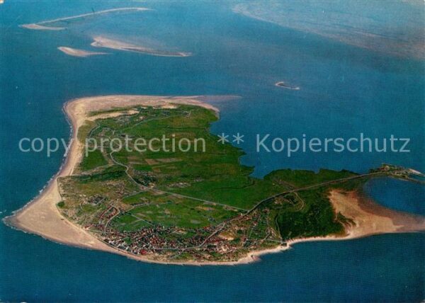 Borkum Fliegeraufnahme aus 4000 m Flughöhe