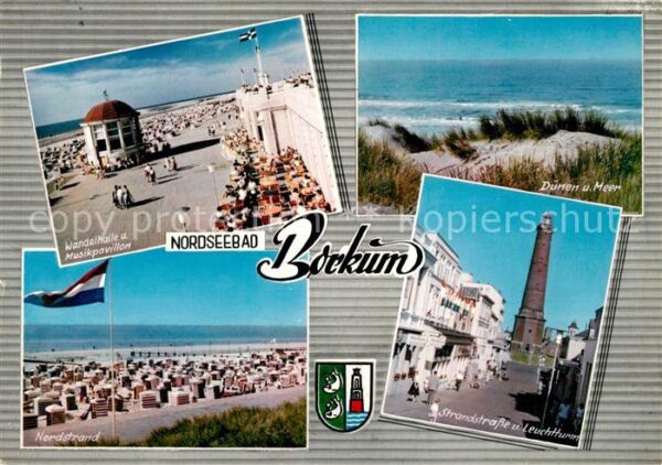Borkum Wandelhalle Musikpavillon Dünen und Mee