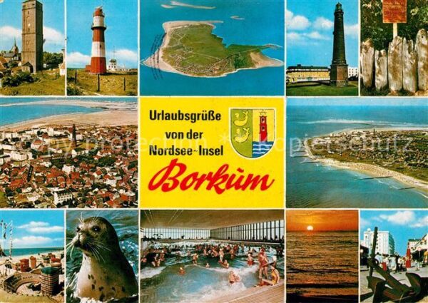 Borkum Leuchtturm Wal Kinnladen Zaun Strand We