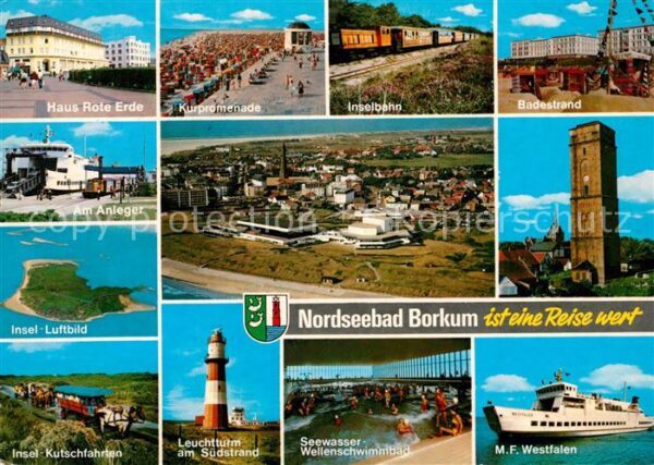 Borkum Kurhäuser Kurpromenade Musikpavillon In