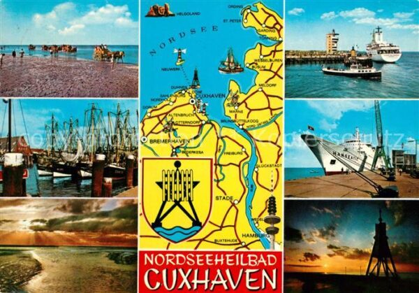 Cuxhaven Nordseebad Wattenfahrt Fischerhafen Fischkutter So