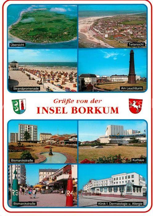 Borkum Fliegeraufnahmen Strand Promenade Leuch