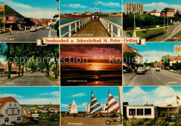St Peter-Ording Nordseeheilbad Schwefelbad Brücke zum S
