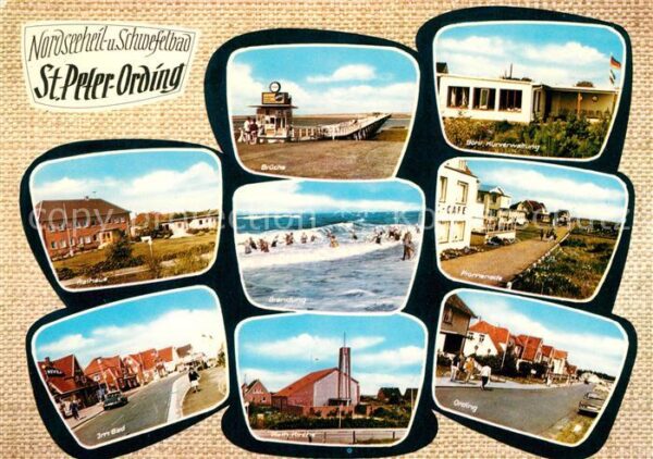 St Peter-Ording Nordseeheilbad Schwefelbad Rathaus Stra