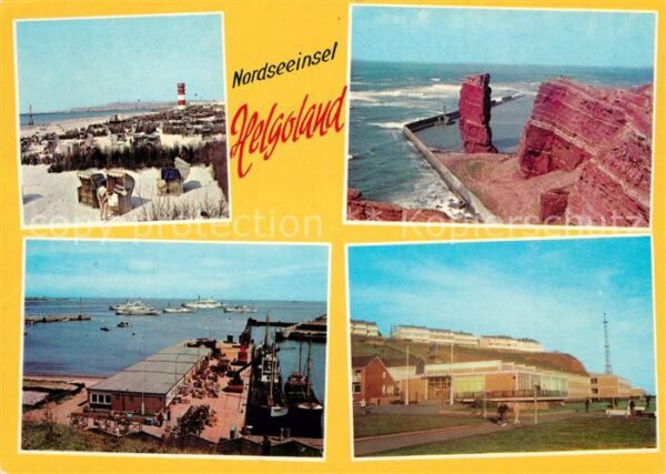 Helgoland Strand Leuchtturm Hafen Steilküste Nord