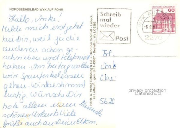 Wyk Foehr Hafen Nordseeheilbad Fliegeraufnahme – Bild 2