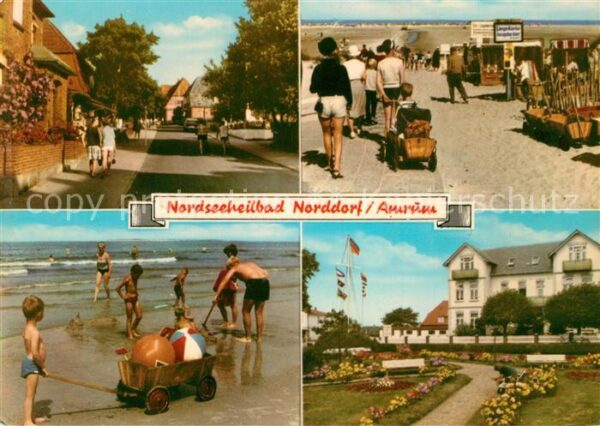 Norddorf Amrum Strassenpartie Strand Kurhaus Nordseehe