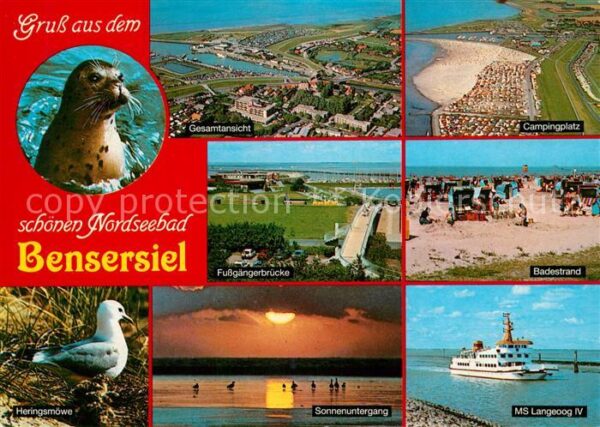 Bensersiel Campingplatz Fußgängerbrücke Badestrand
