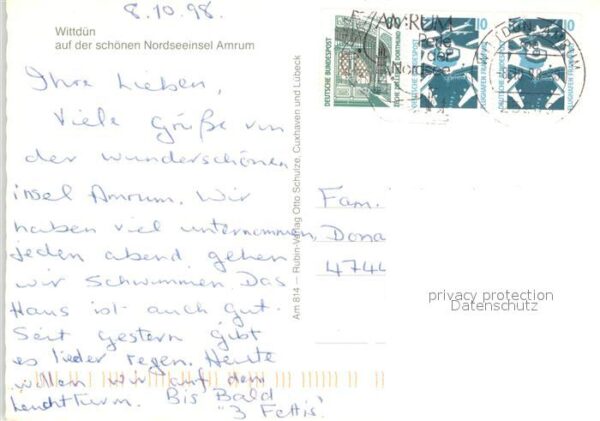 Wittduen Amrum Fliegeraufnahme Anleger Strand Dünen Kn – Bild 2