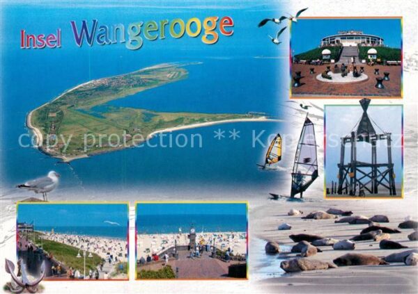 Wangerooge Nordseebad Fliegeraufnahme Strand Konzerthalle