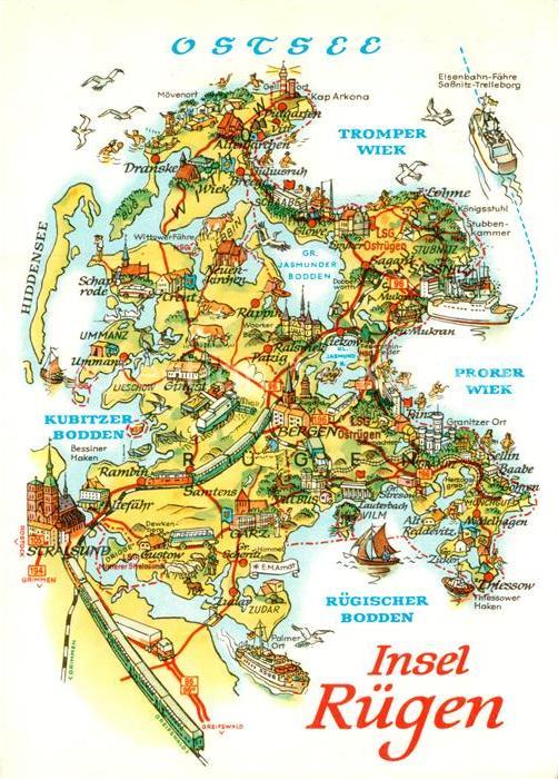 Insel Ruegen Hiddensee Ostsee Tromper Wiek Prorer Wi