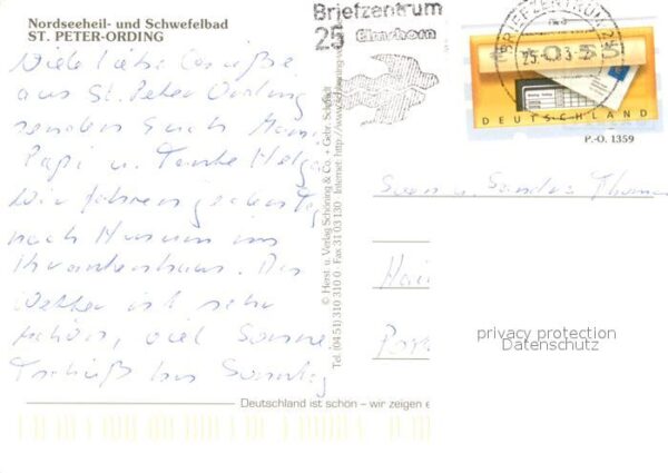 Peter-Ording St Seebrücke Strand Möwe – Bild 2