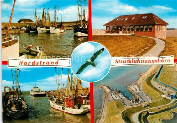 Nordstrand Strucklahnungshörn Fliegeraufnahme Hafe