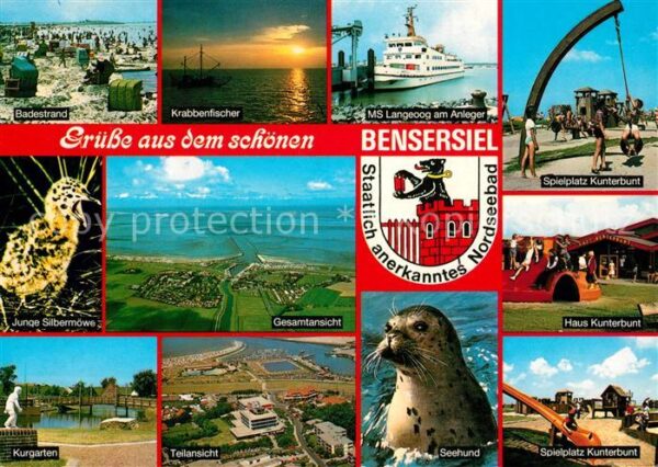 Bensersiel Badestrand Krabbenfischer MS Langeoog A