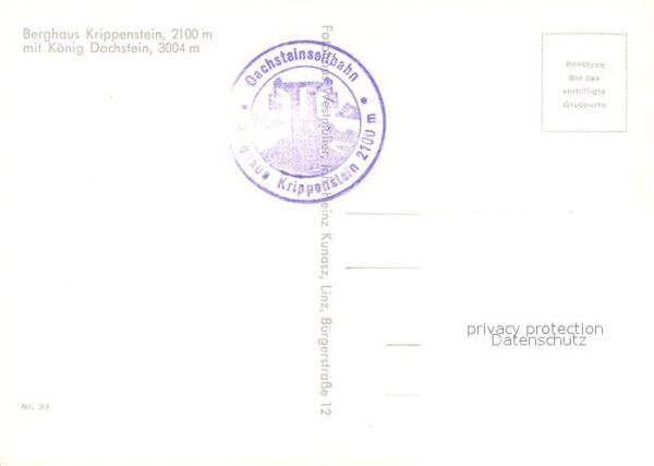 Krippenstein Berghaus mit König Dachstein – Bild 2
