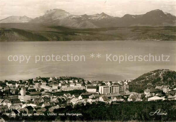 Narvik Fliegeraufnahme mit Herjangen