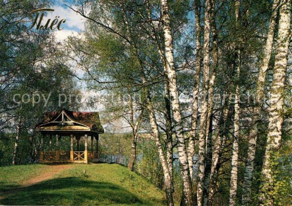 Ples Summer house on a steep bank of the Vol