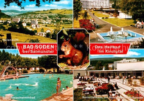 Salmuenster Bad Soden Parksanatorium Kurmittelhaus Freibad Ei