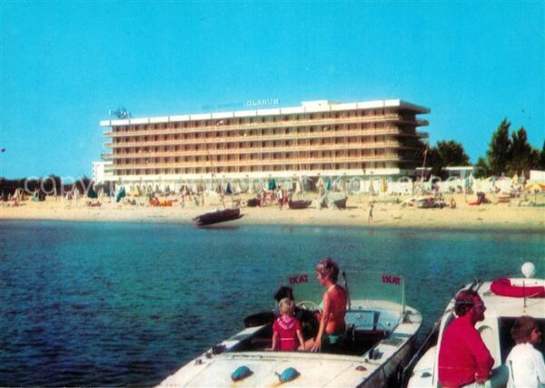 Slantschev Brjag Hotel Glarus Motorboot Strand