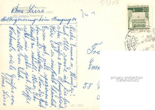 Burbach Siegerland Kneipp Kurheim Haus Hermann Schnell Met – Bild 2