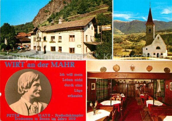 Brixen Suedtirol Gasthof Wirt an der Mahr Kirche