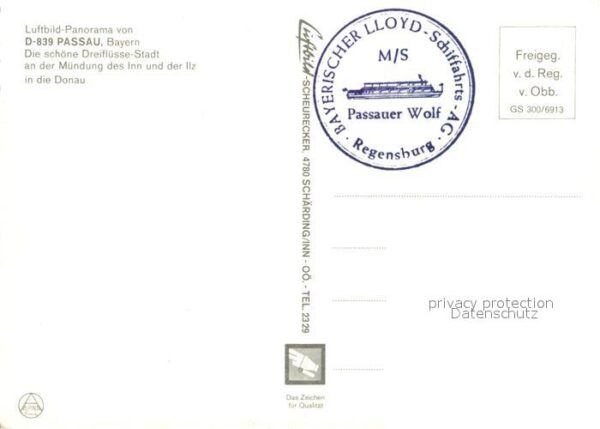 Passau Dreiflüssestadt Mündung von Inn und Ilz – Bild 2