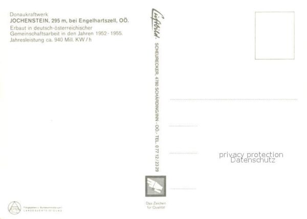 Engelhartszell Donau Oberoesterreich Donaukraftwerk Jochenstein Fliegeraufna – Bild 2