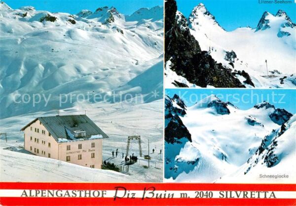 Bielerhoehe Alpengasthof Piz Buin Wintersportplatz
