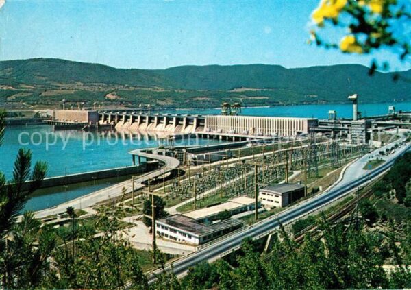 Belgrad Serbien Wasserkraft und Schiffahrtsanlage am Ei