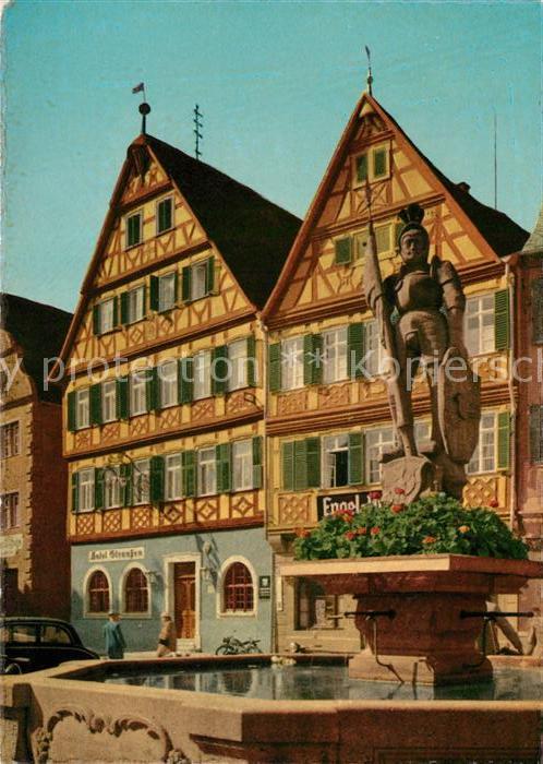 Bad Mergentheim Alte Fachwerkhäuser Marktplatz Milchlin