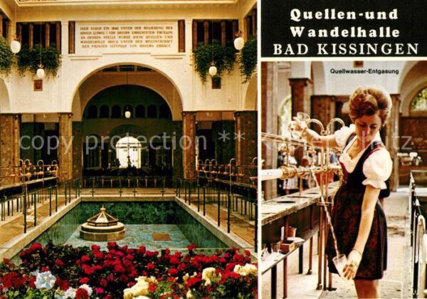 Bad Kissingen Quellen und Wandelhalle Quellwasser Ent