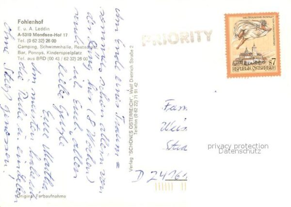 Mondsee Salzkammergut Fohlenhof Camping Fliegeraufnahme – Bild 2
