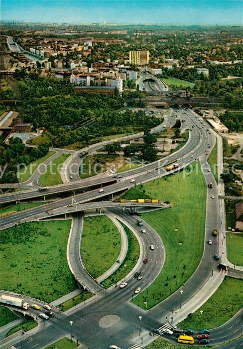 Berlin Stadtautobahn Fliegeraufnahme Dreieck F