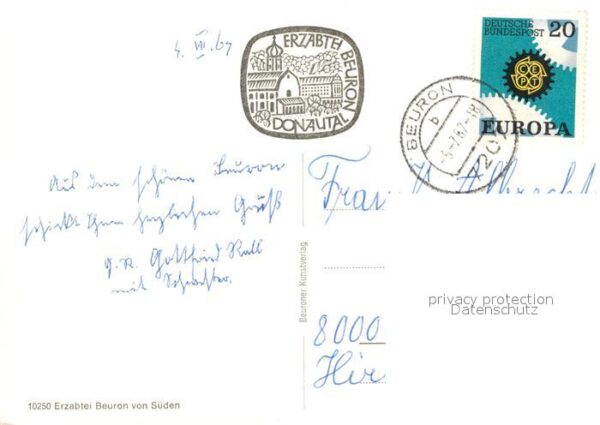 Beuron Donautal Erzabtei Beuron Fliegeraufnahme – Bild 2