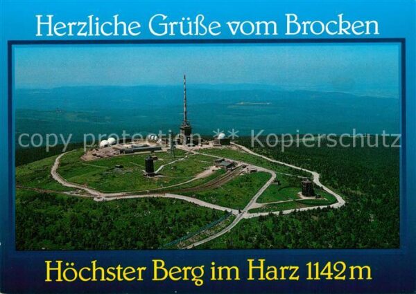 Harz Region Brocken Fliegeraufnahme