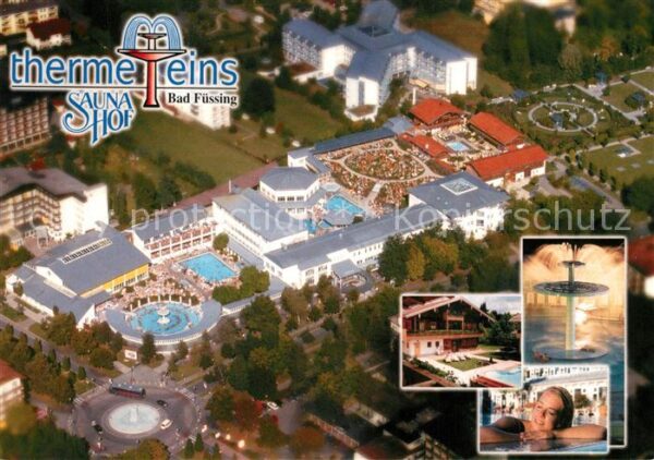 Bad Fuessing Thermalbad Therme 1 und Saunahof Fliege