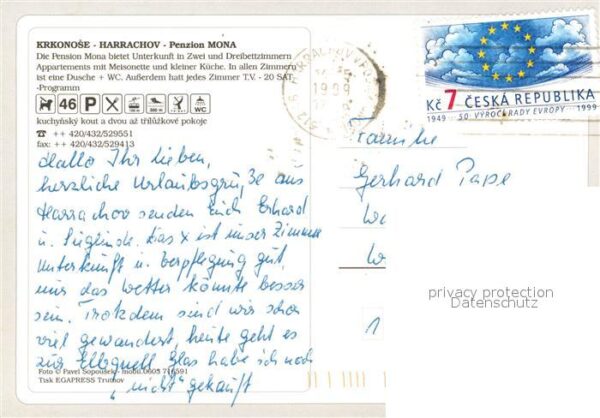 Harrachov Harrachsdorf Krknose Pension Mona Sessellift Rieseng – Bild 2