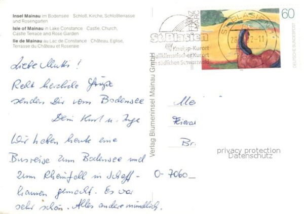 Insel Mainau Schloss Kirche Schlossterrasse Rosengar – Bild 2