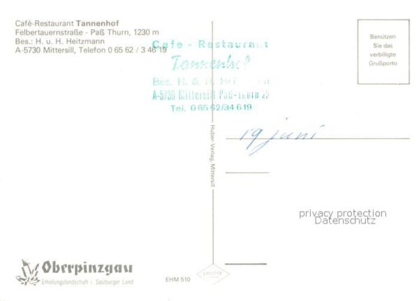 Mittersill Oberpinzgau Cafe Restaurant Tannenhof am Pass Thurn – Bild 2