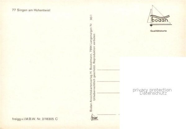 Singen Hohentwiel Festungsanlage Fliegeraufnahme – Bild 2