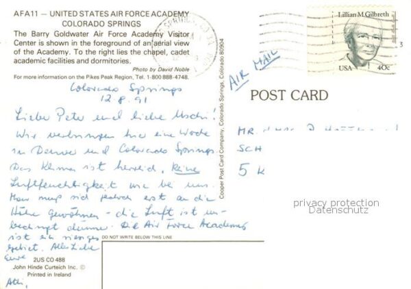 Colorado Springs United States Air Force Academy aerial – Bild 2
