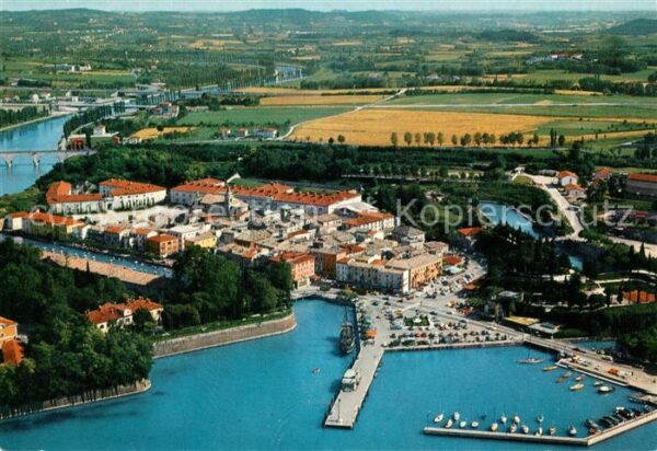 Peschiera del Garda Panorama aereo Gardasee Fliegeraufnahme