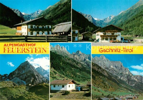 Gschnitz Tirol Alpengasthof Feuerstein Alpenpanorama