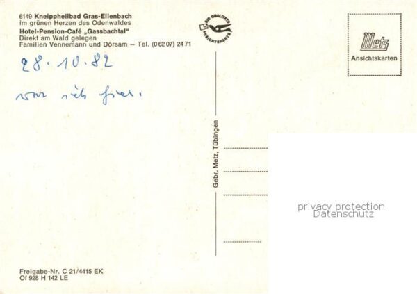 Grasellenbach Kneippheilbad Hotel Pension Gassbachtal – Bild 2