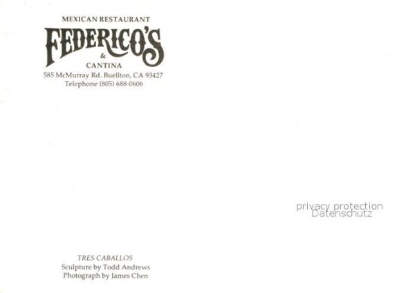 Buellton Mexican Restaurant Federicos Pferdeskul – Bild 2