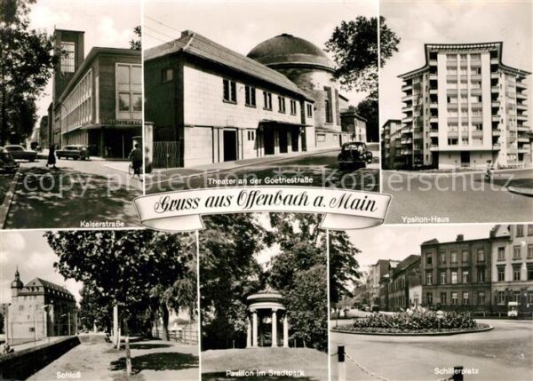 Offenbach Main Kaiserstrasse Theater Schloss Pavillon